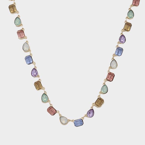 CRYSTAL COLOR STONE NECKLACE