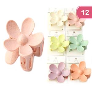 DUSTED FLOWER CLAW CLIP (12 UNITS)
