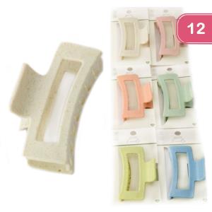 DUSTED RECTANGLE CLAW CLIP (12 UNITS)