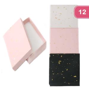 GOLD FOIL JEWELRY BOX (12 UNITS)