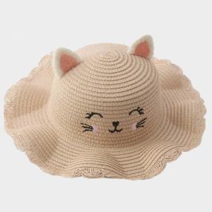 FOR KIDS CAT EAR SCALLOPED SUN HAT