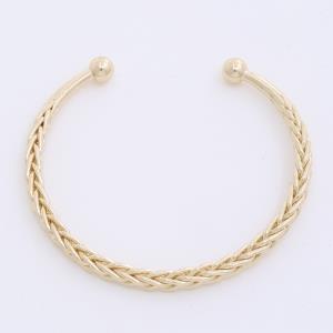 WHEAT LINK METAL CUFF BRACELET