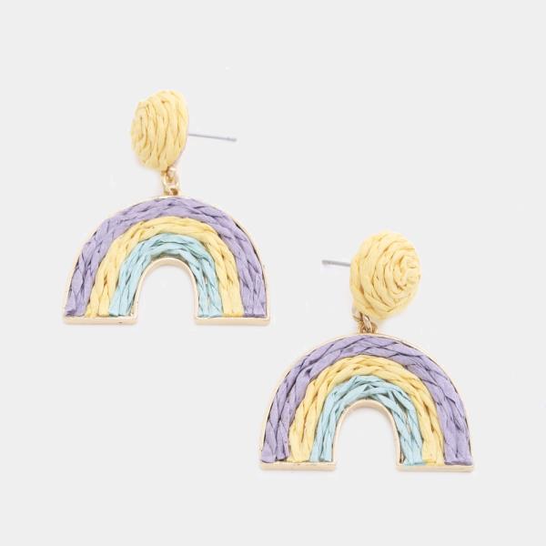 COLORFUL RAINBOW SHAPE EARRING
