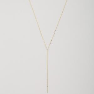 DAINTY CRYSTAL Y SHAPE NECKLACE