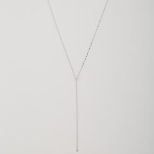 DAINTY CRYSTAL Y SHAPE NECKLACE