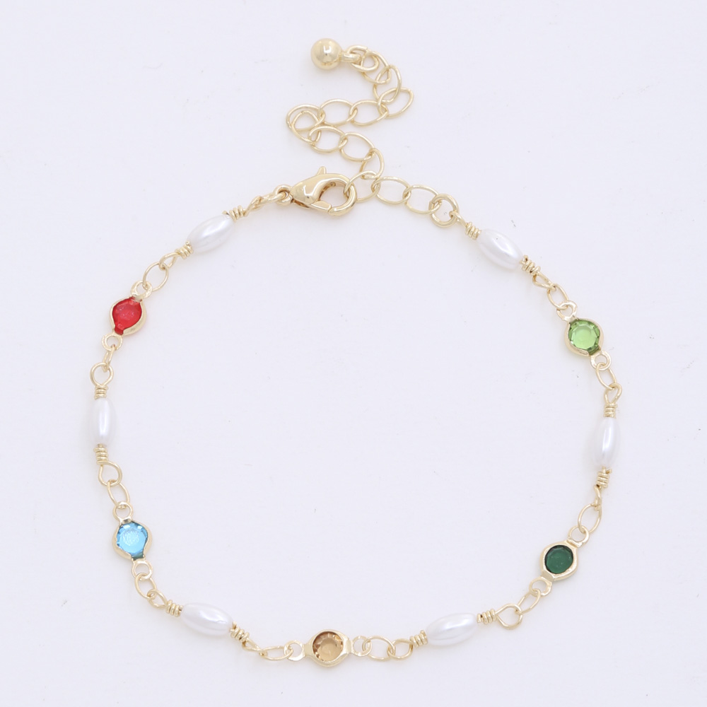 CRYSTAL PEARL BEAD BRACELET