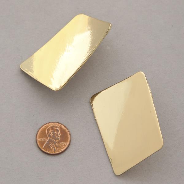 RECTANGLE METAL EARRING