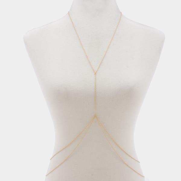 DAINTY CRISS CROSS LAYERED BODYCHAIN