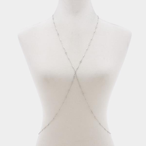 DAINTY CRISS CROSS METAL BODY CHAIN