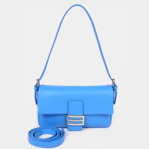 FAUX LEATHER FLAP BAG