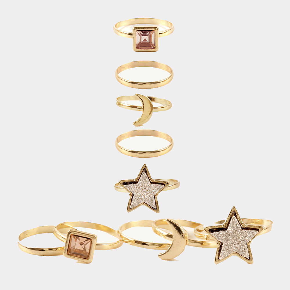 MULTI STAR RING SET