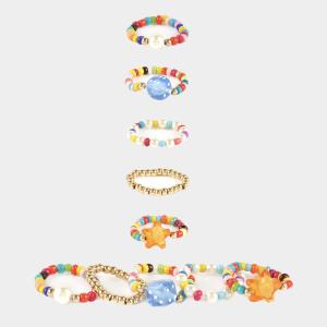 SEED BEAD MULTI RING SET