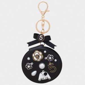 FASHION FLORAL NUMBER 5 DESIGN MIRROR KEY CHAIN