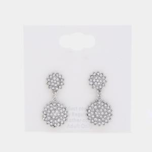 FLOWER CIRCLE DANGLE EARRING