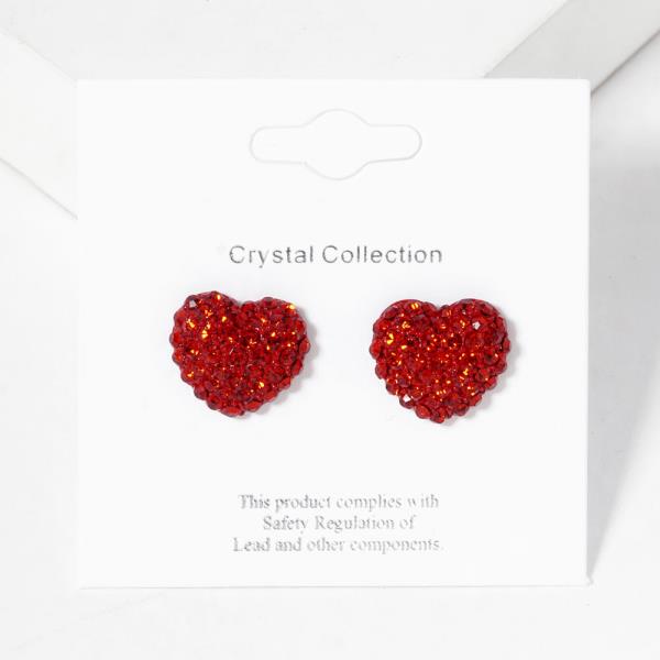 CRYSTAL HEART EARRING