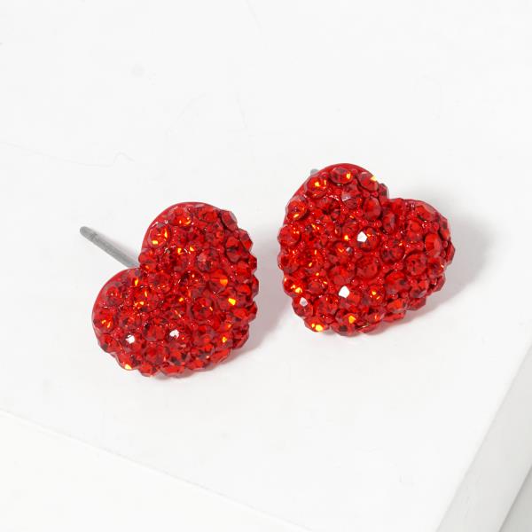 CRYSTAL HEART EARRING