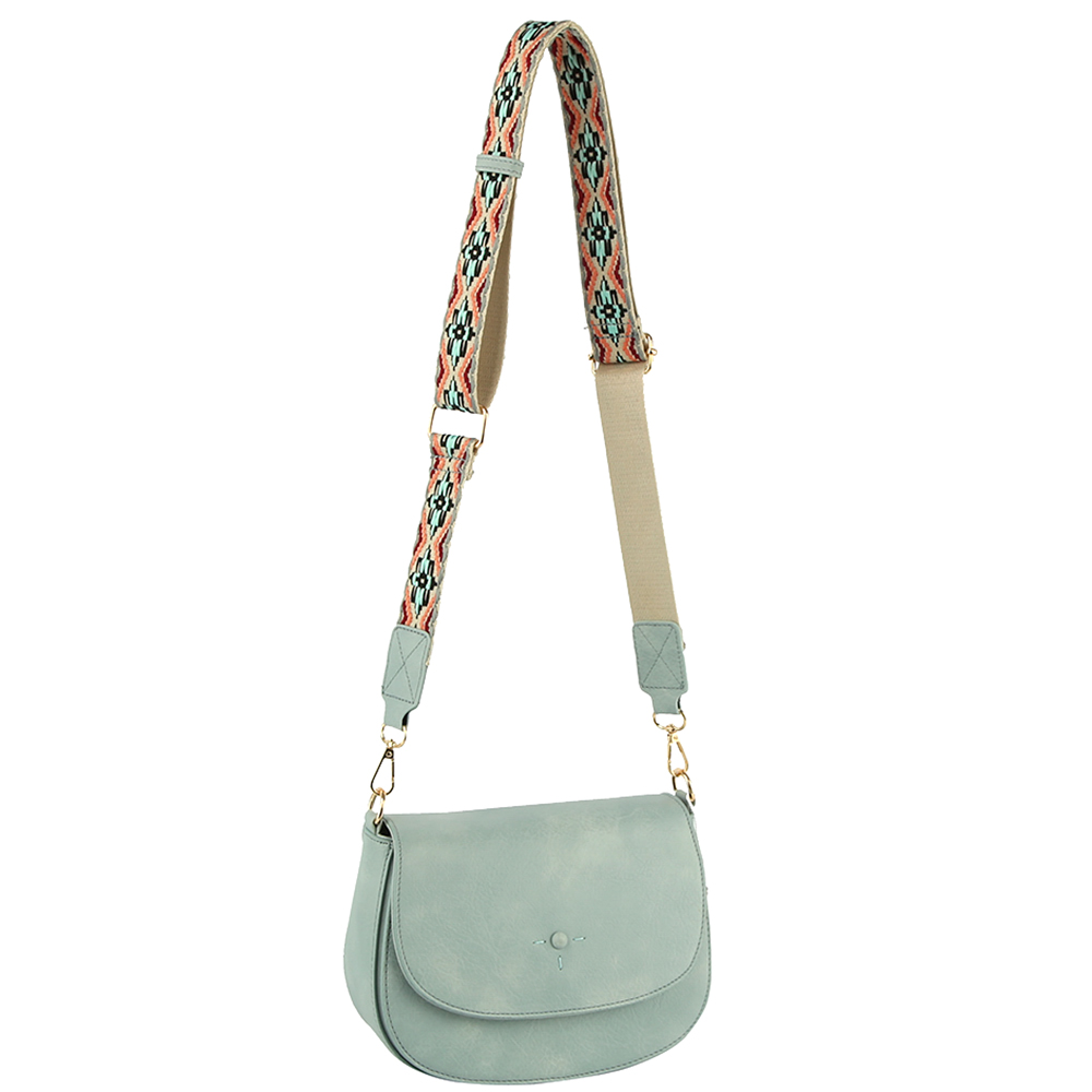 SMOOTH CHIC CURVE CROSSBODY BAG WITH GUITAR STRAP