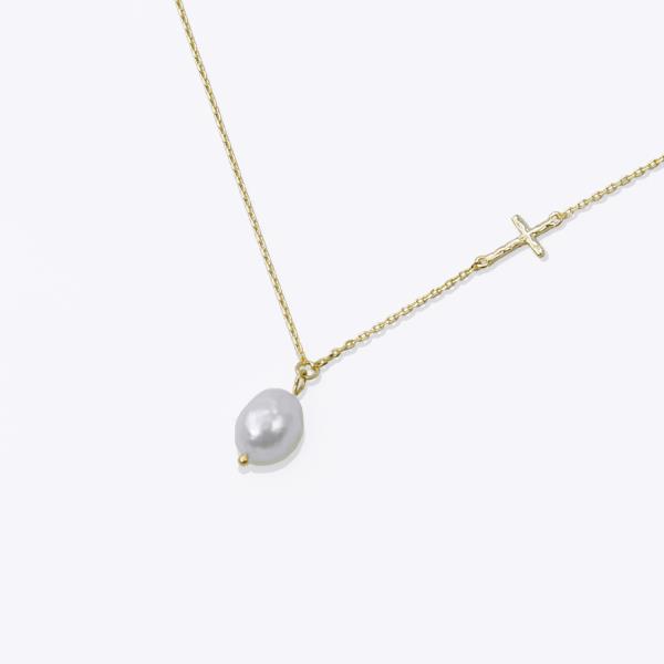 18K GOLD RHODIUM DIPPED THE PEARL OF GREAT PRICE NECKLACE