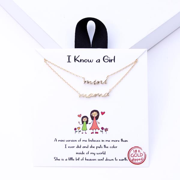 18K GOLD RHODIUM DIPPED I KNOW A GIRL NECKLACE