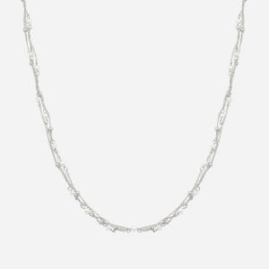 PEARL GLASS AND CHAIN MIX NECKLACE