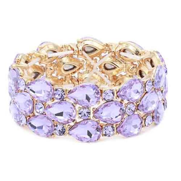 CRYSTAL STONE STRETCH BRACELET