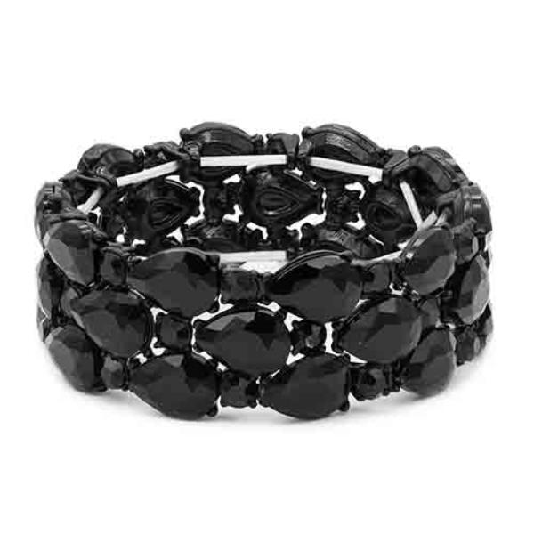 CRYSTAL STONE STRETCH BRACELET