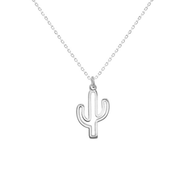 14K GOLD DIPPED CACTUS NECKLACE