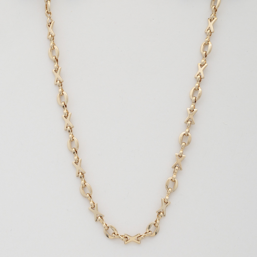 SODAJO X CIRCLE LINK METAL NECKLACE