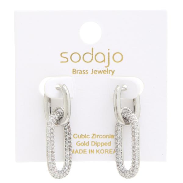 SODAJO DOUBLE OVAL EARRING