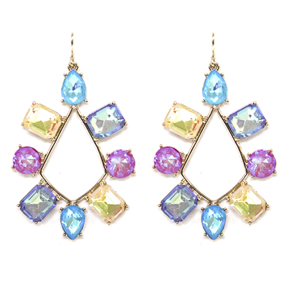 CRYSTAL STONE DANGLE EARRING