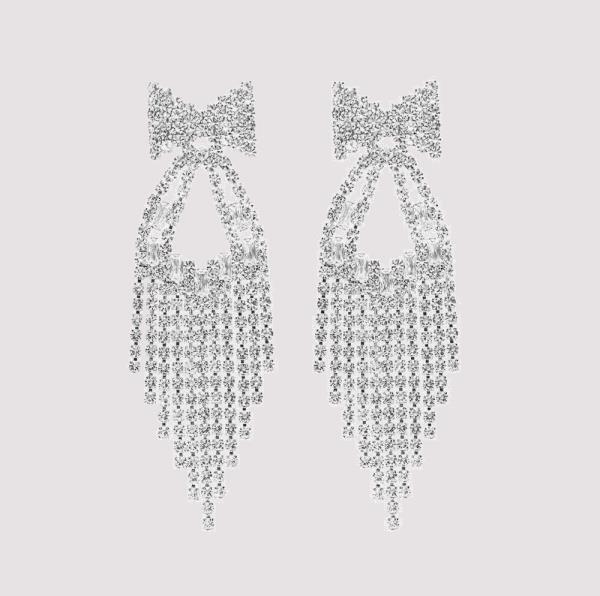 G RS BOW CHANDELIER TASSEL EARRING