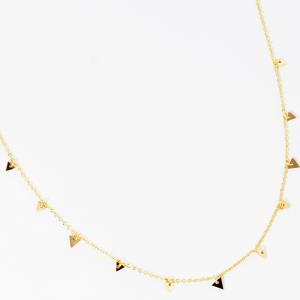 DAINTY TRIANGLE CHARM NECKLACE