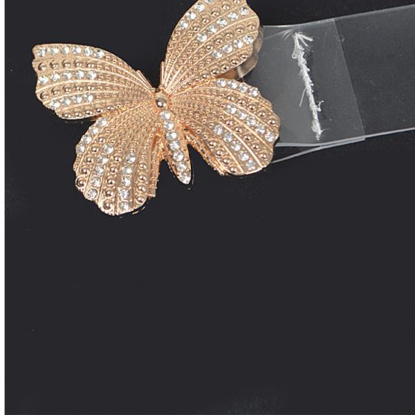 RHINESTONE BUTTERFLY TRANSPARENT BELT