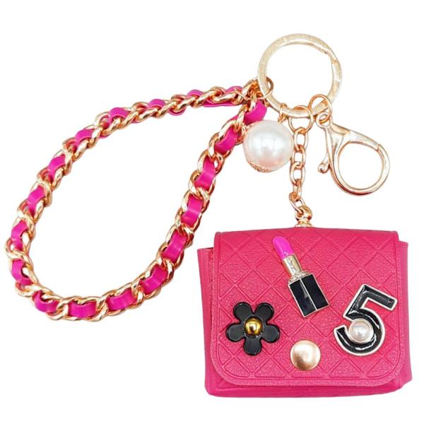 5 FLOWER LIPSTICK MINI BAG KEYCHAIN