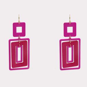 RECTANGLE DANGLE EARRING