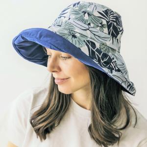 TROPICAL PRINT REVERSIBLE & ADJUSTABLE BUCKET HAT