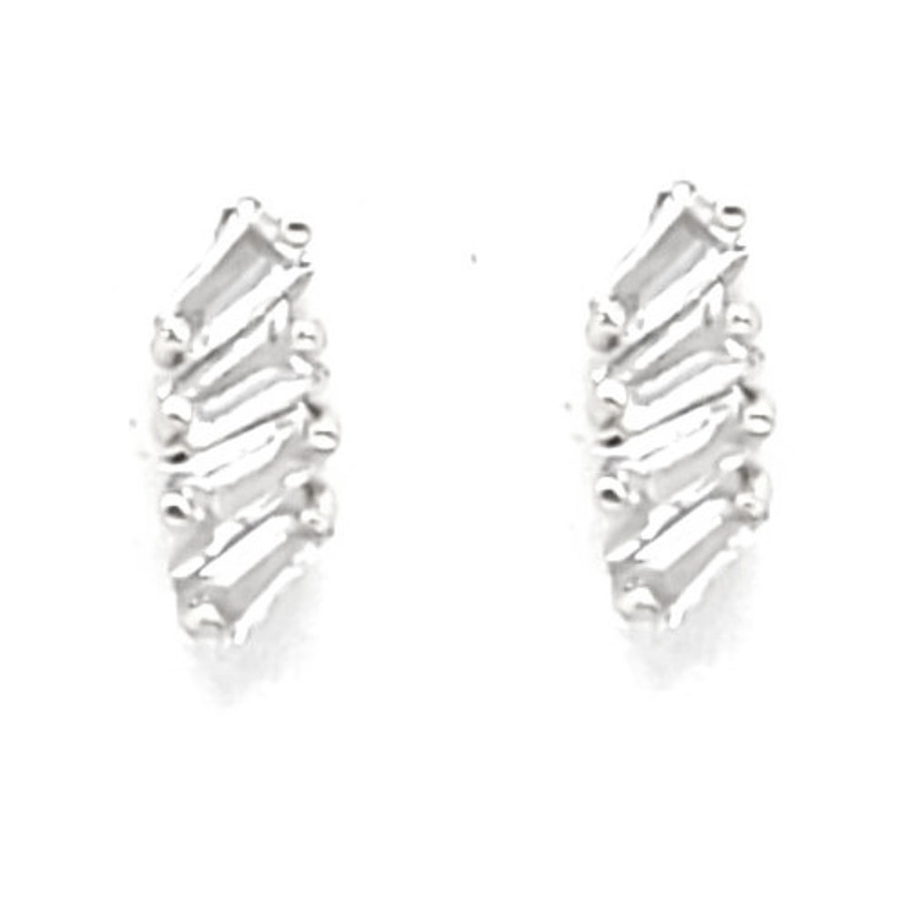 CUBIC ZIRCONIA STUD EARRING