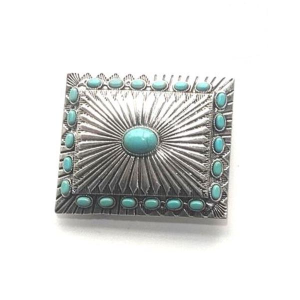 WESTERN STYLE SQUARE BELT BUCKLE (ONLY BUCKLE)