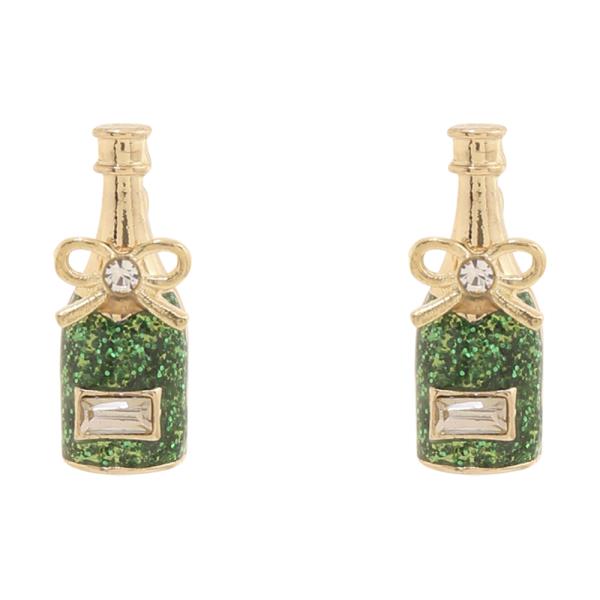 CHAMPAGNE STUD EARRING