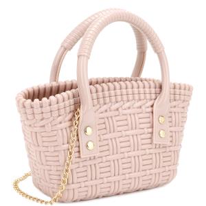 FASHION PATTERN TEXTURE HANDLE BAG