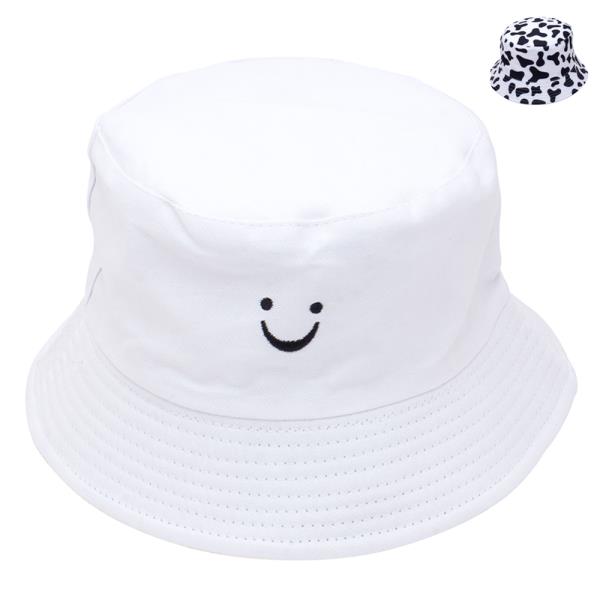 SMILEY REVERSIBLE SPOTTED BUCKET HAT