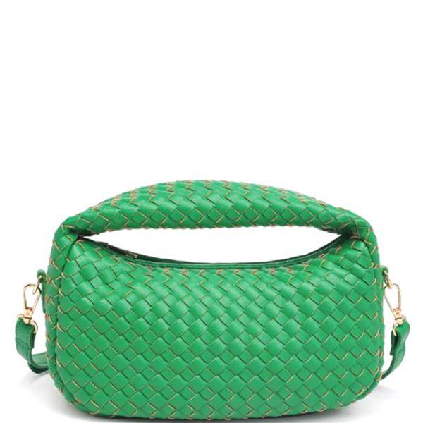 FASHION WOVEN STRAW ALL OVER ISOBELLE CROSSBODY BAG
