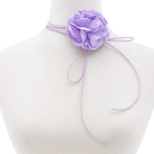 FLOWER WRAP CHOKER NECKLACE