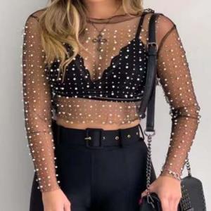 MESH PEARL TOP - M SIZE