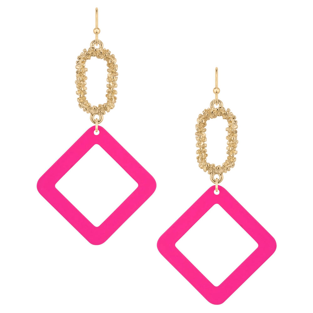 PAINT TEXTURE METAL EARRINGS