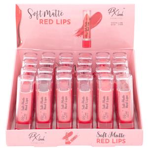 PX LOOK COSMETICS SOFT MATTE RED LIPS (24 UNITS)