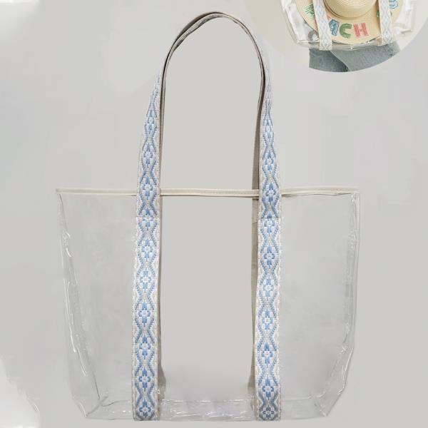 HAT CARRYING CLEAR TOTE BAG