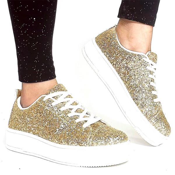 GLITTER LACE SNEAKER 12 PAIRS