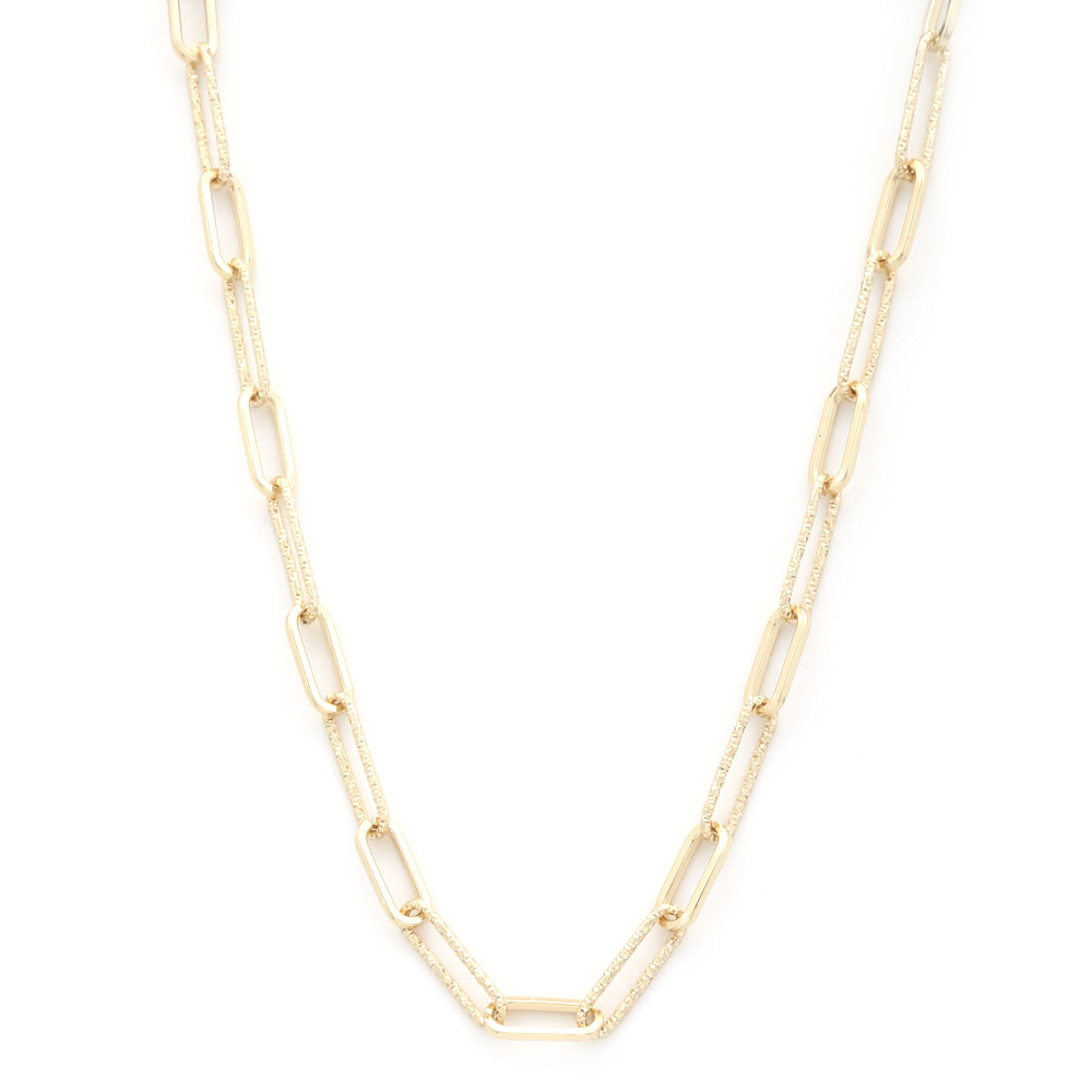 LONG OVAL LINK NECKLACE