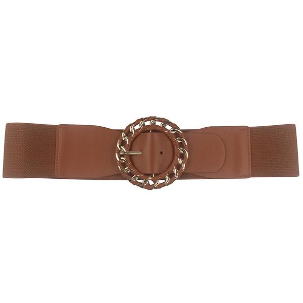 SMOOTH ROUND LINK ELASTIC BUCKLE BELT